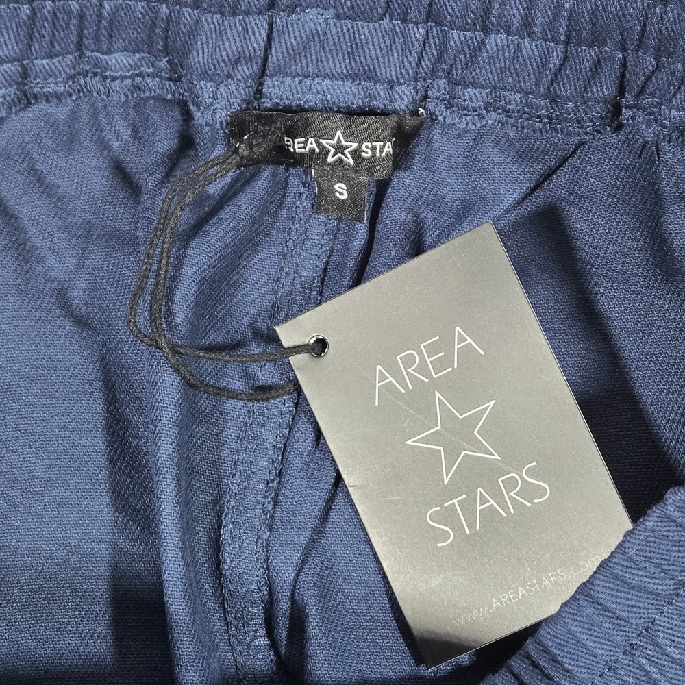 AREA STARS Navy‎ Blue Cotton Drawstring Waist Casual Pants Womens Size S - Picture 3 of 10
